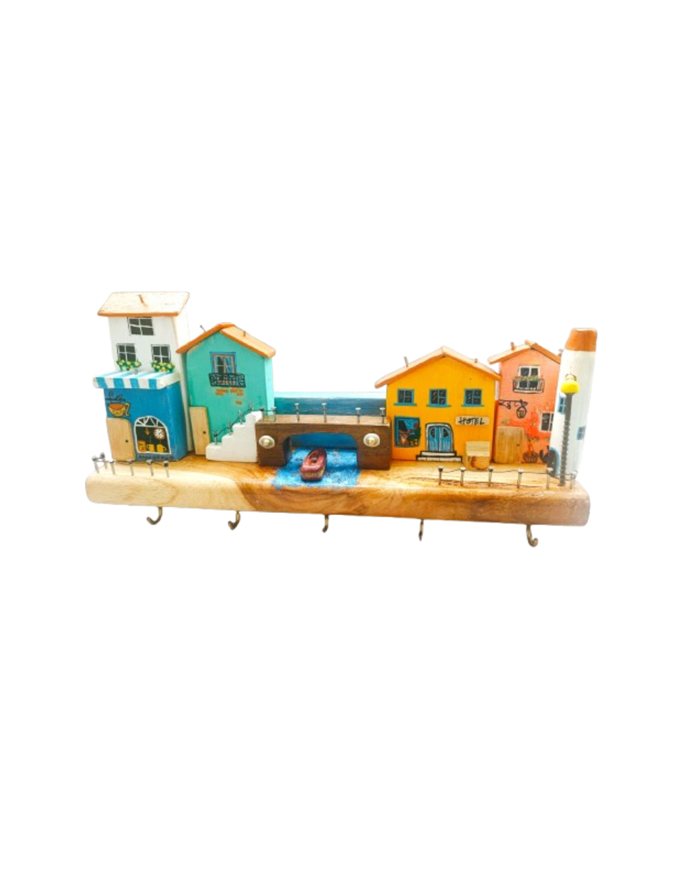 Porta-Llaves "Pueblito Marino" (Múltiples Casitas)