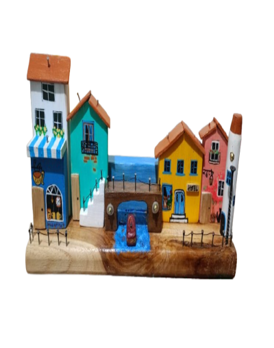 Porta-Llaves "Pueblito Marino" (Múltiples Casitas)