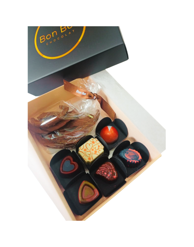 Caja de Bombones Cacao Citrico en Chocolate