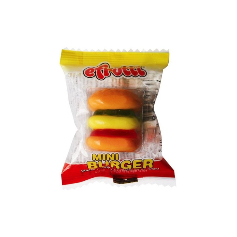 Gomas en forma de hamburguesa o hotdog x48