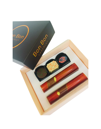 Caja de bombones Expreso de Praline en Chocolate