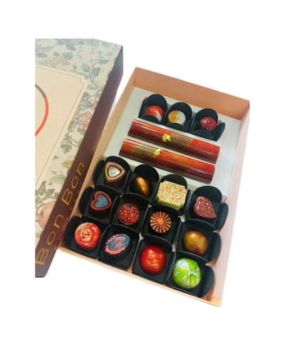 Caja de Bombones Delicia Doble en chocolate