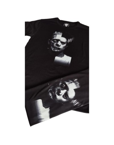 Camiseta creatura de Frankenstein y su novia