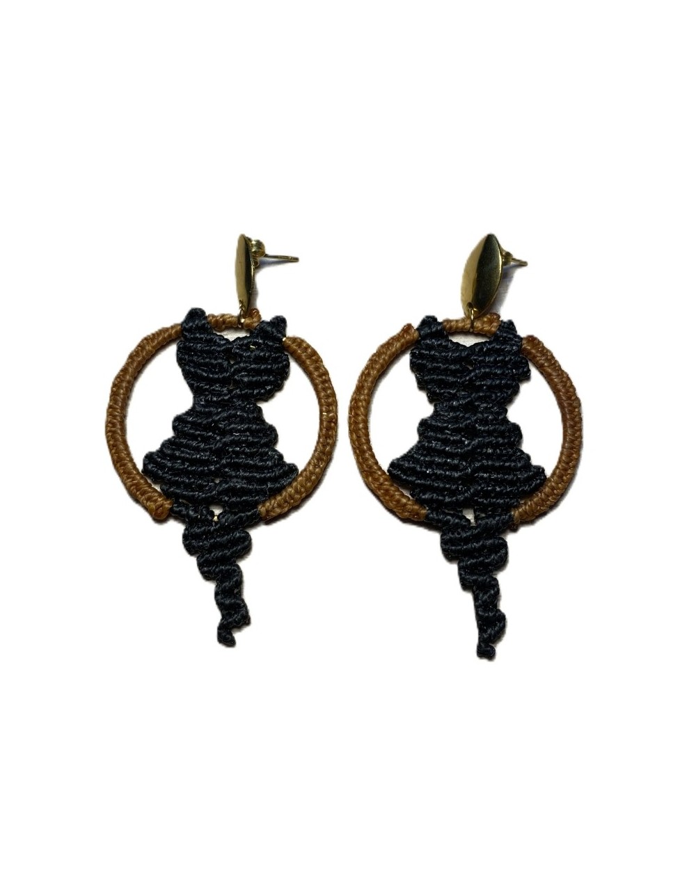 Aretes Silueta de Gato