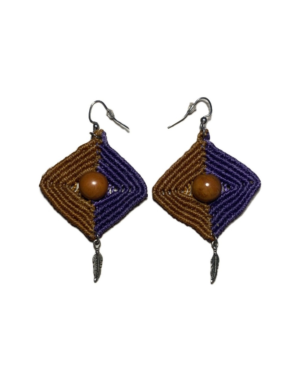 Aretes Rombo Cruzado