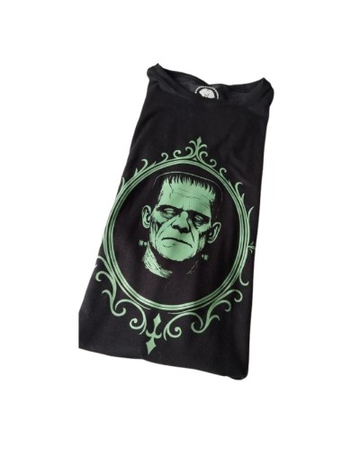 Camiseta creatura de Frankenstein verde