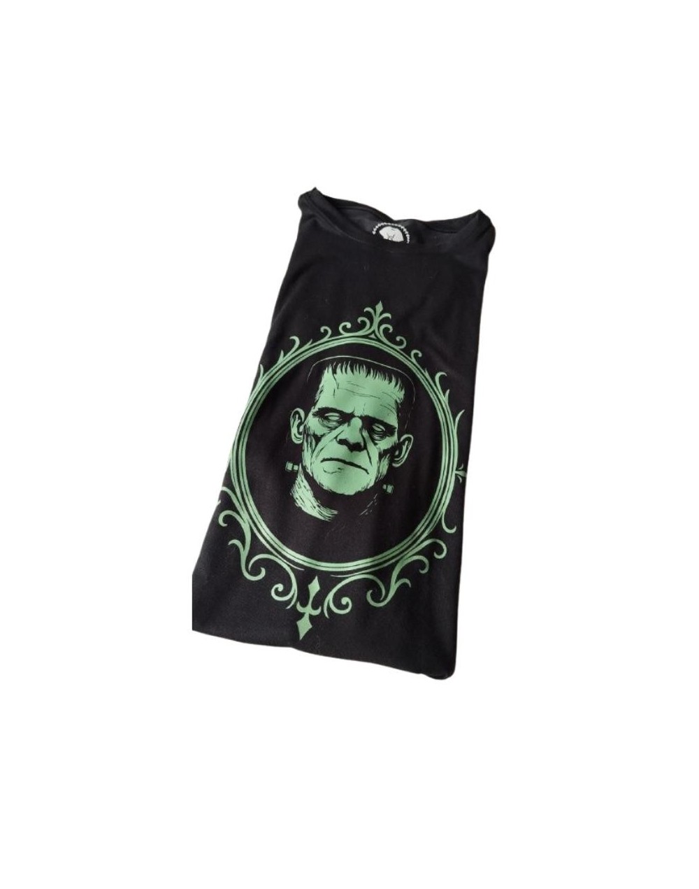 Camiseta creatura de Frankenstein verde