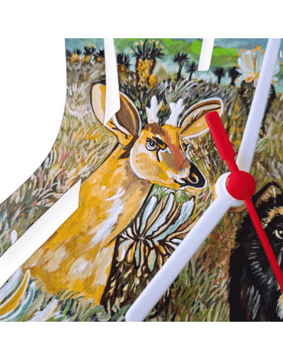 Reloj de pared pintado a mano – Páramo colombiano