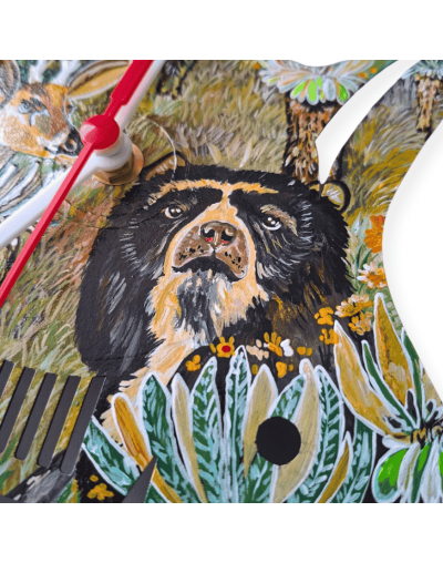 Reloj de pared pintado a mano – Páramo colombiano