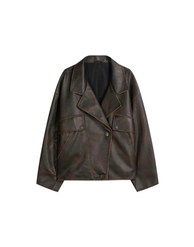 Chaqueta Leather Blazer Oversize