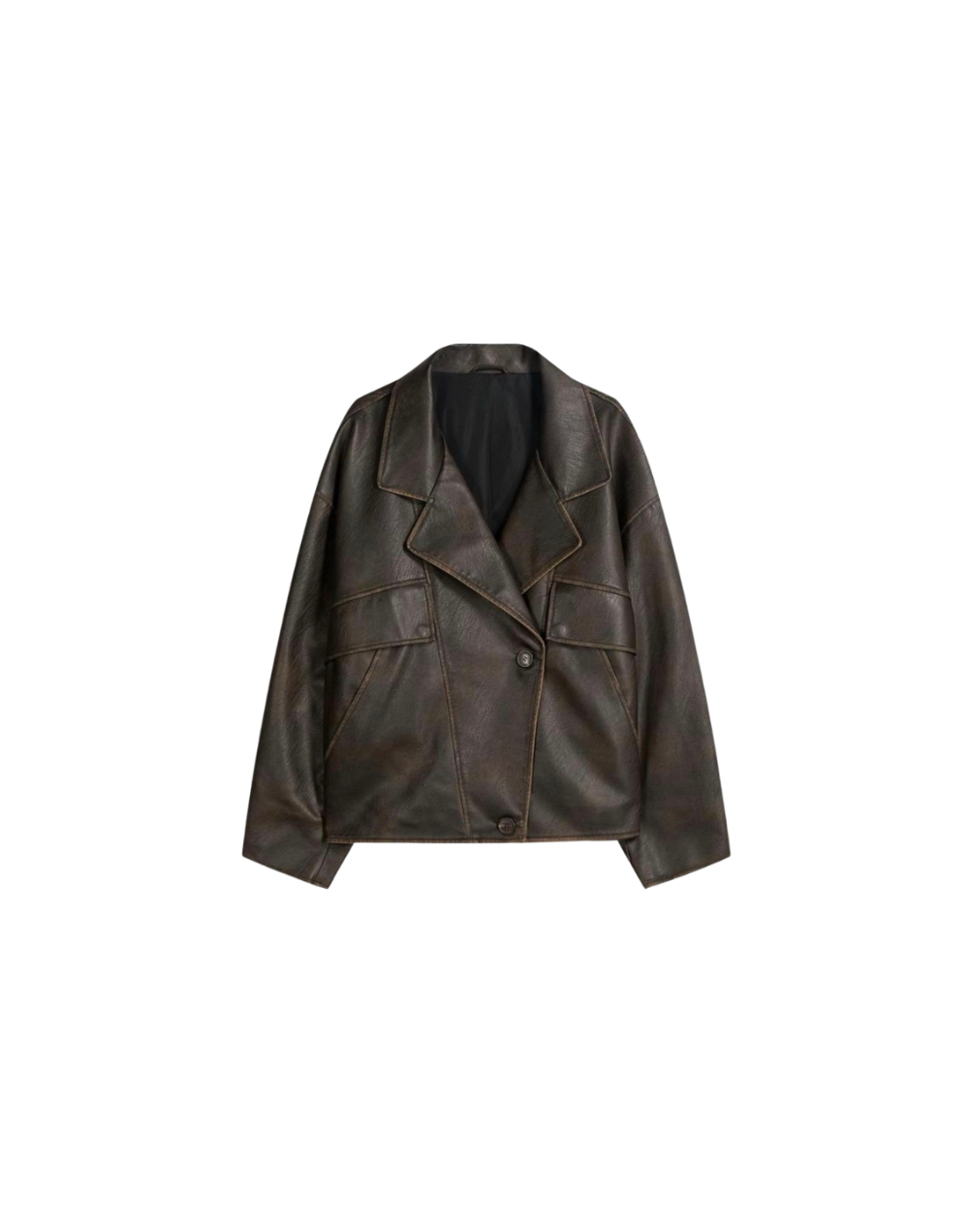 Chaqueta Leather Blazer Oversize