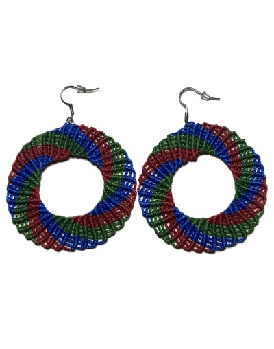 Aretes Circulo Tricolor