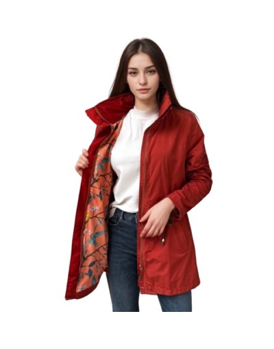 A Parka Terracota Estampado