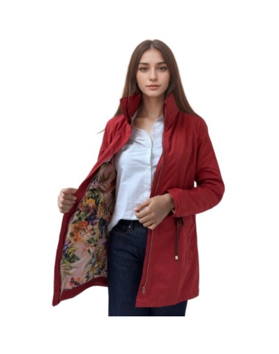 A Parka Terracota Estampado