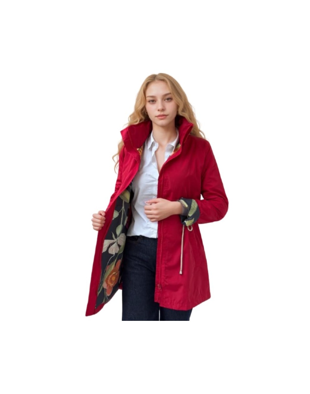 A Parka Roja Estampada