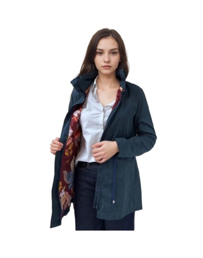 A Parka Verde Gris Estampada