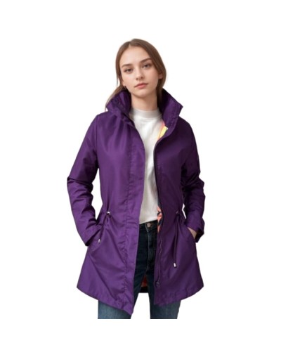 A Parka Morado Estampada