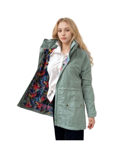 A Parka Otoño Verde Menta