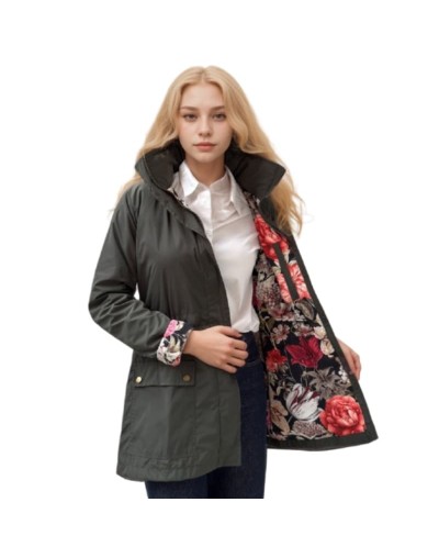 A Parka Otoño Verde Oliva Militar