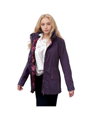 A Parka Otoño Uva Estampada