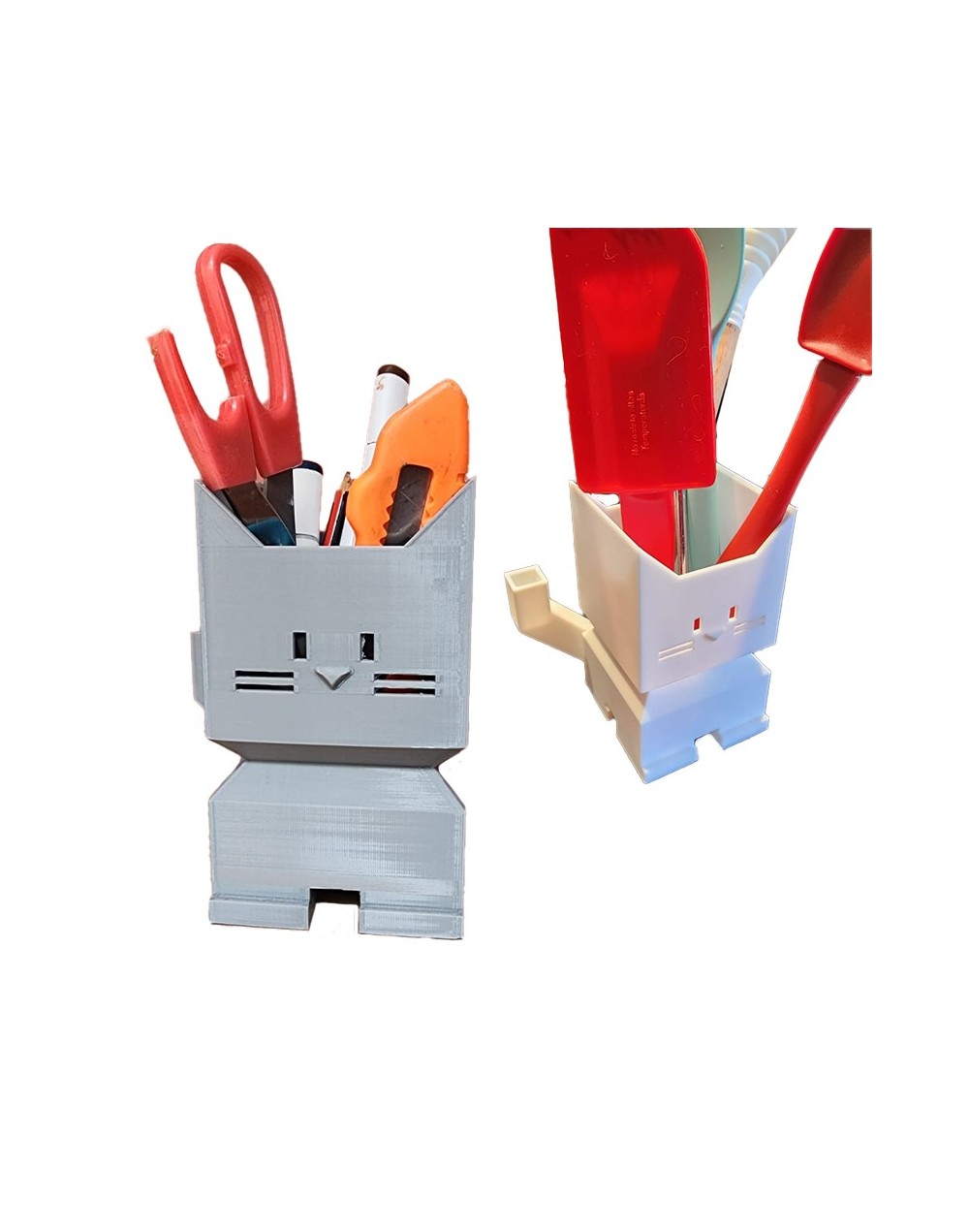 organizador gato grande para cocina y oficina