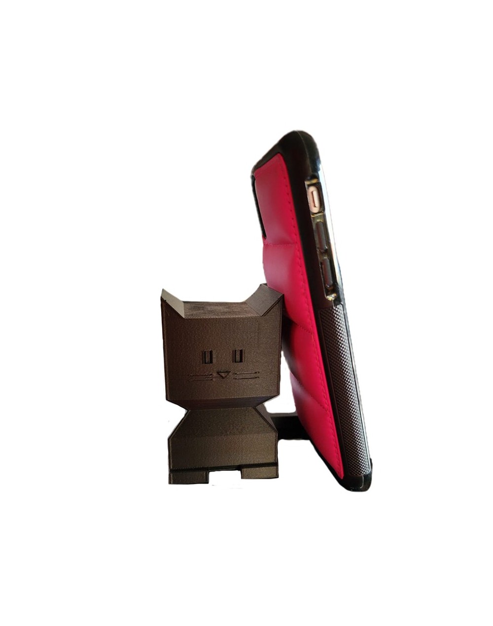 soporte organizador para celular gato