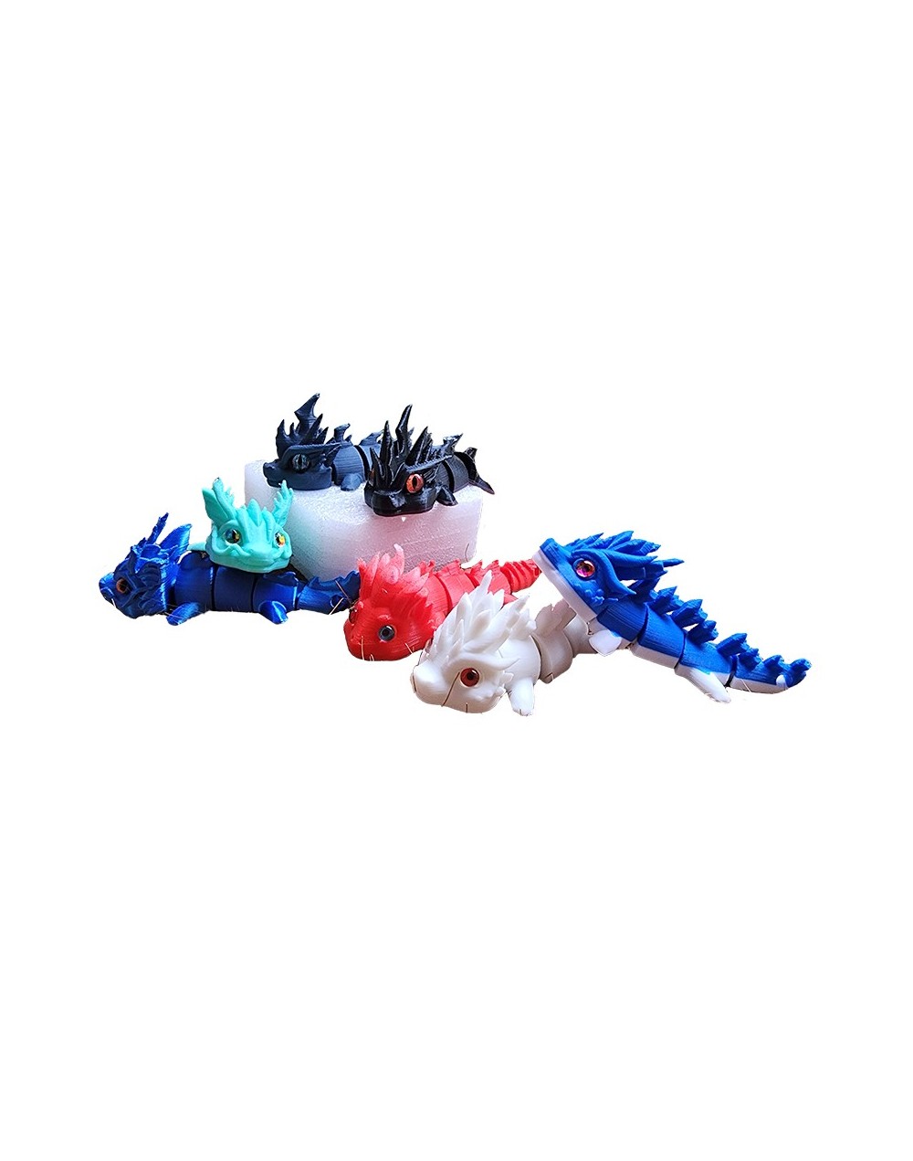 dragon impresion 3d bebe elemental articulado