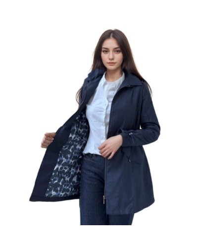 A Viena Azul Noche Estampada