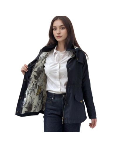 A Cola de Pato Azul Noche Estampada