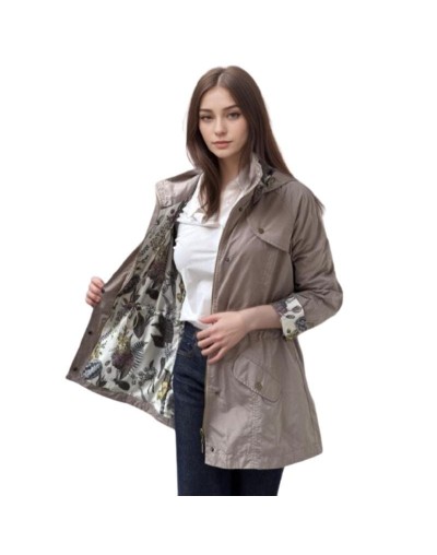 A Cola de Pato Beige Estampada