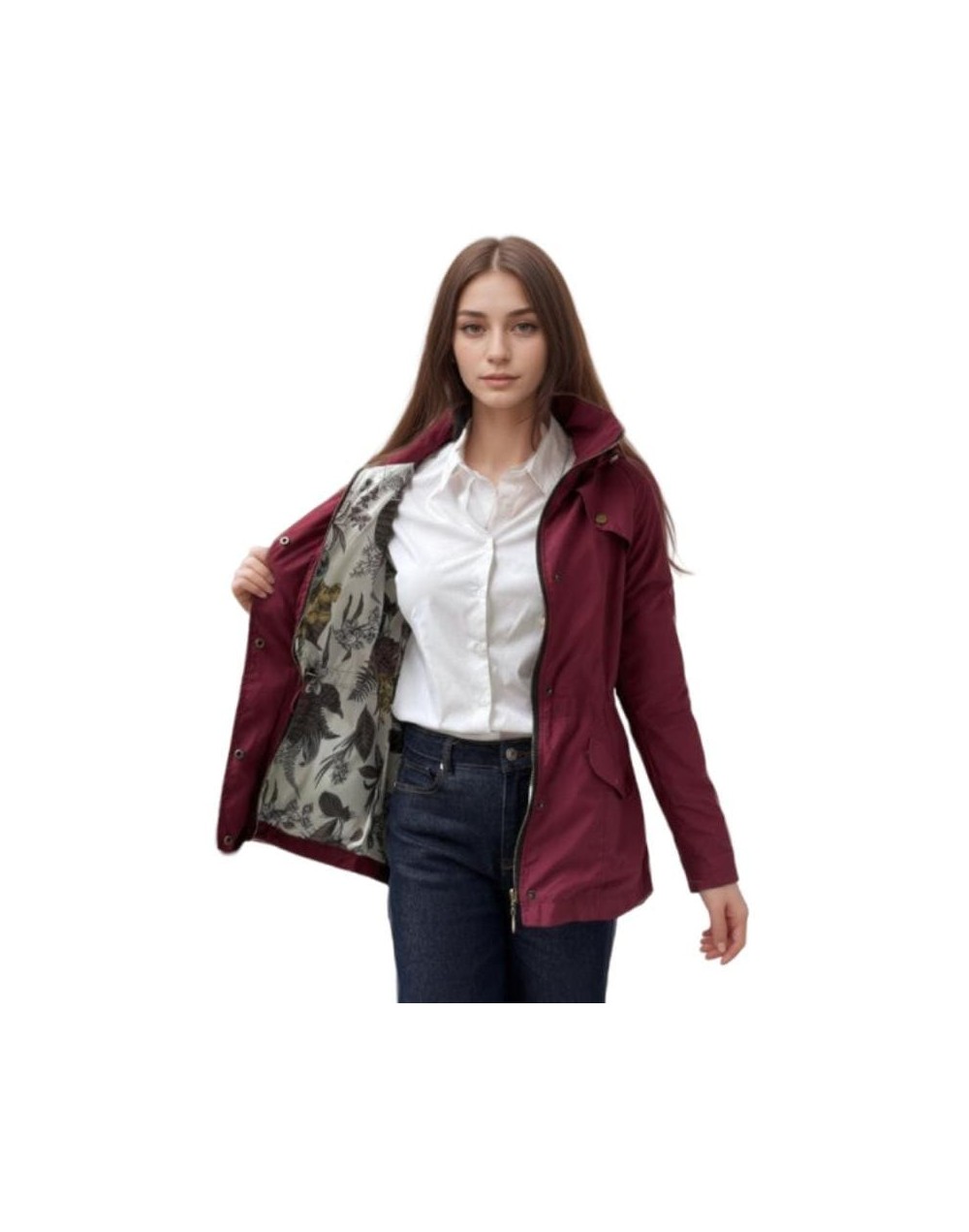 A Cola de Pato Vinotinto Estampada