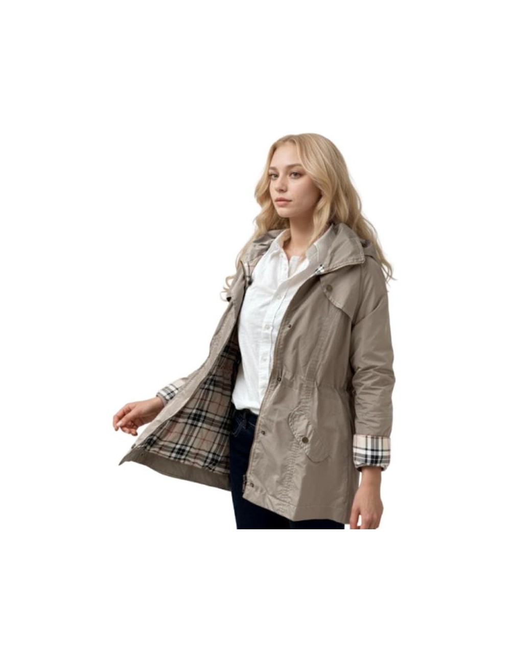 A Cola de pato Beige Clásica