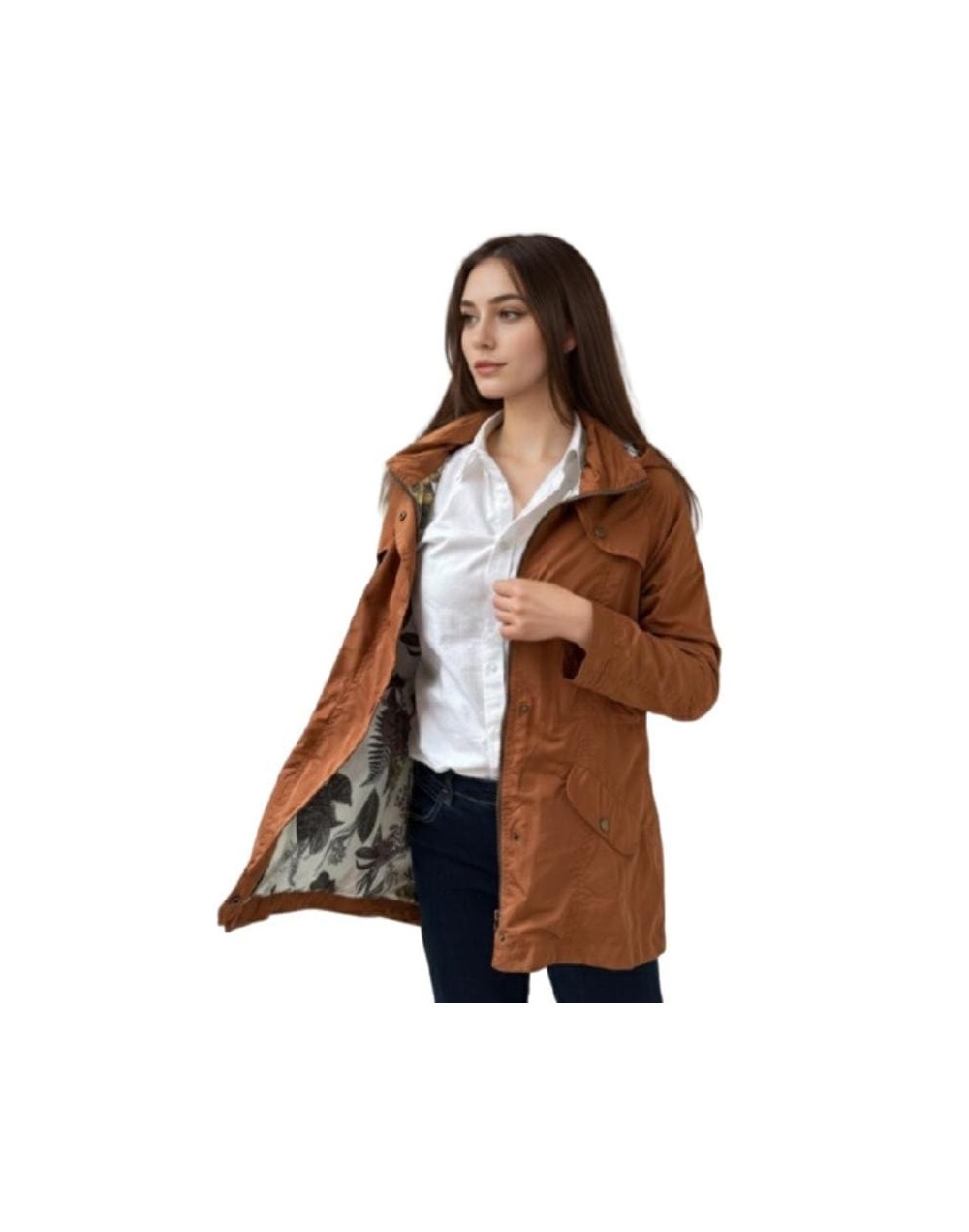 A Cola de Pato Ocre Estampada