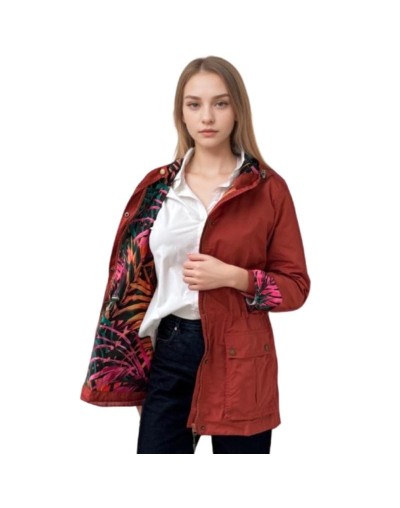 A Cazadora Terracota Estampada