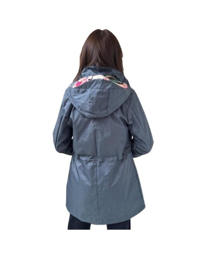 A Tempestad Azul Petróleo Estampada