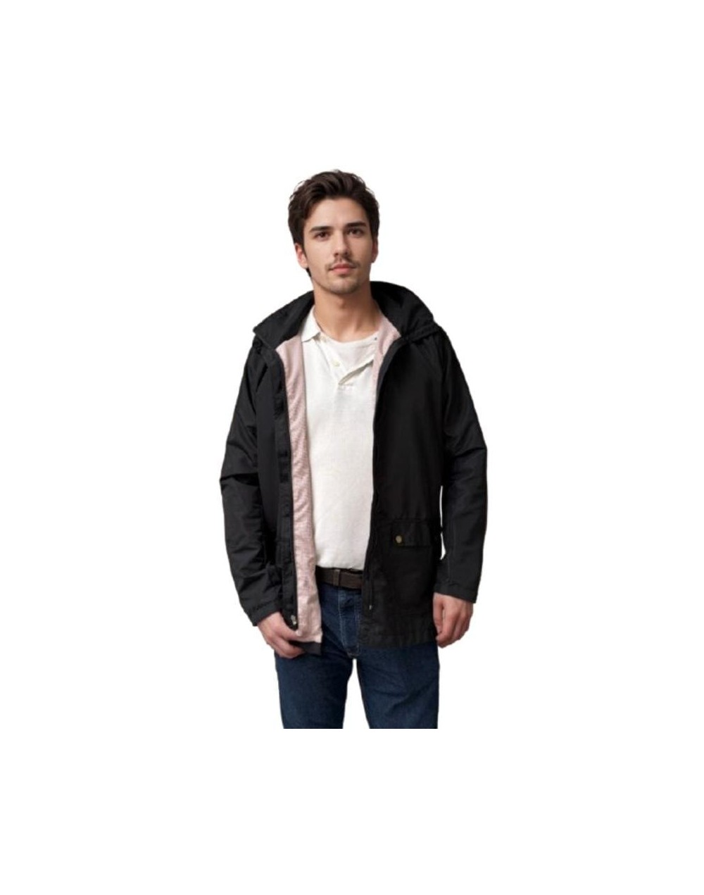 A Parka Hombre Negra Clásica 