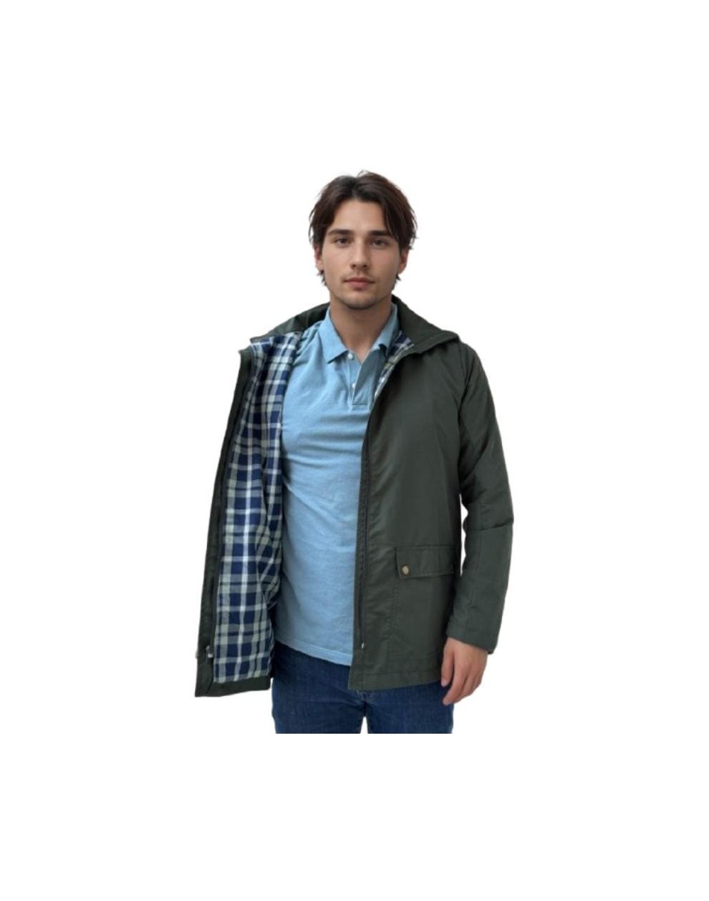 A Parka Hombre Verde Clásica