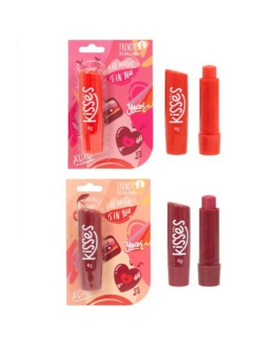 BRILLO LIP BALM KISSES ROJO TRENDY
