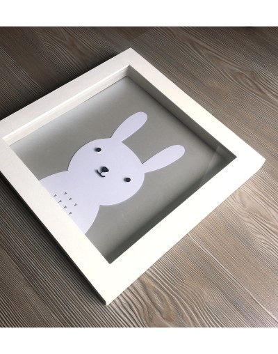 Cuadro decorativo conejo niño