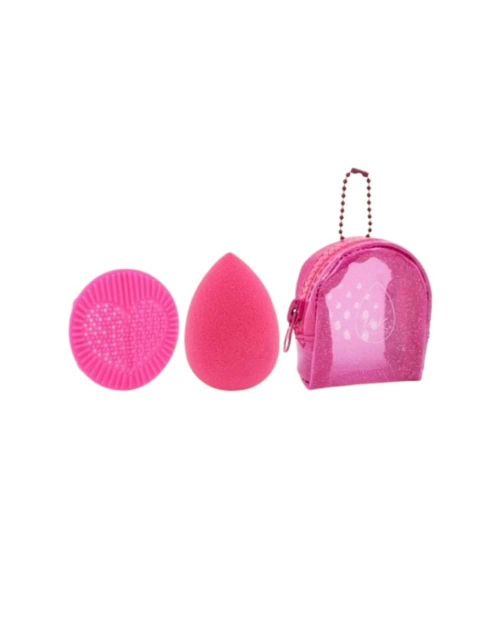 KIT BEAUTY BLENDER CON ESTUCHE Y LIMPIADOR MYK