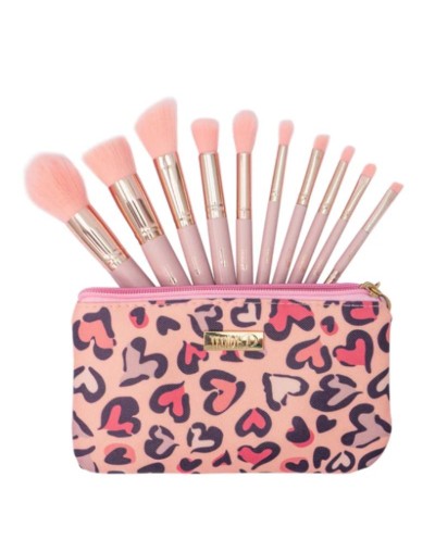 KIT DE BROCHAS MINI ROSA TRENDY X10