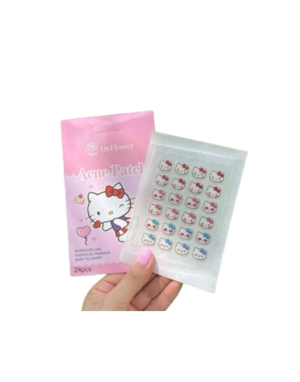 SOBRE MASCARILLA STICKERS PARA ACNE HAPPY CLEAN DS.FLOWER