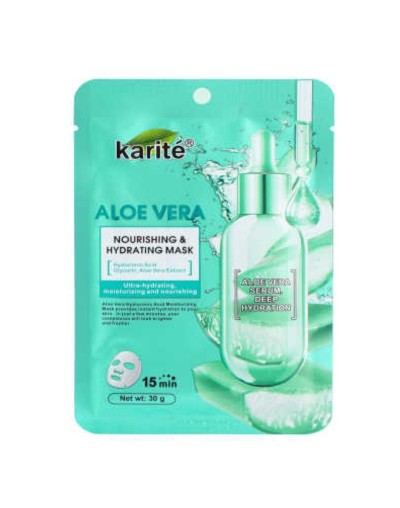 mascarilla facial de aloe y vera karite 
