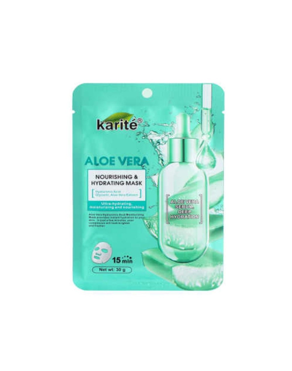 mascarilla facial de aloe y vera karite 