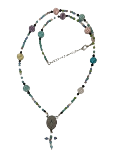 collar denario pastel