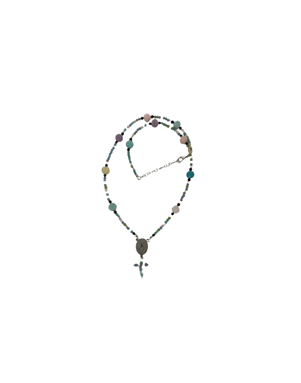 collar denario pastel