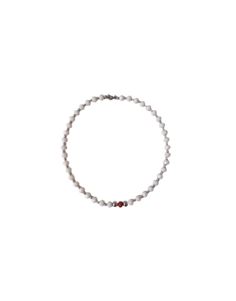 Collar elegante blanco