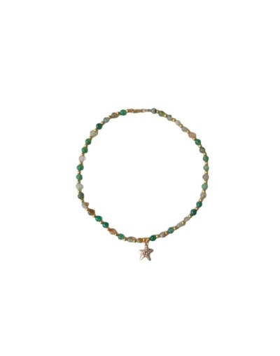 Collar estrella de mar verde