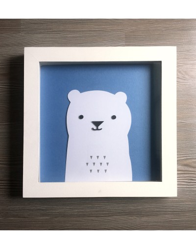 Cuadro decorativo oso niño