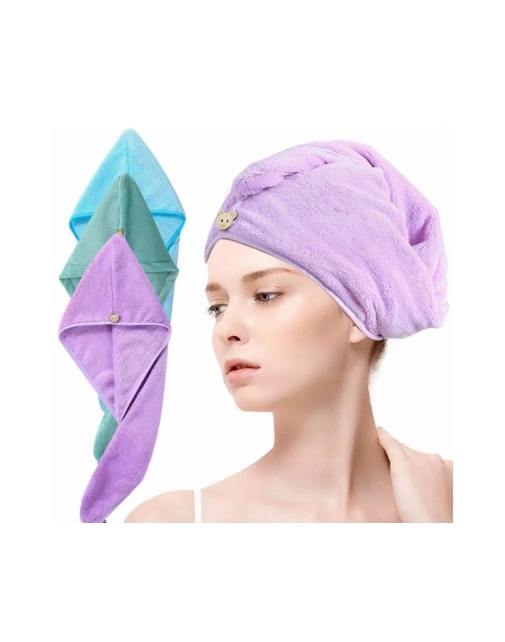 TOALLA DE CABELLO DE MICROFRIBRA